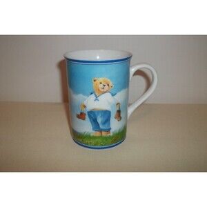 Nautical MUG Sailor Teddy Bear And Sail Boat
